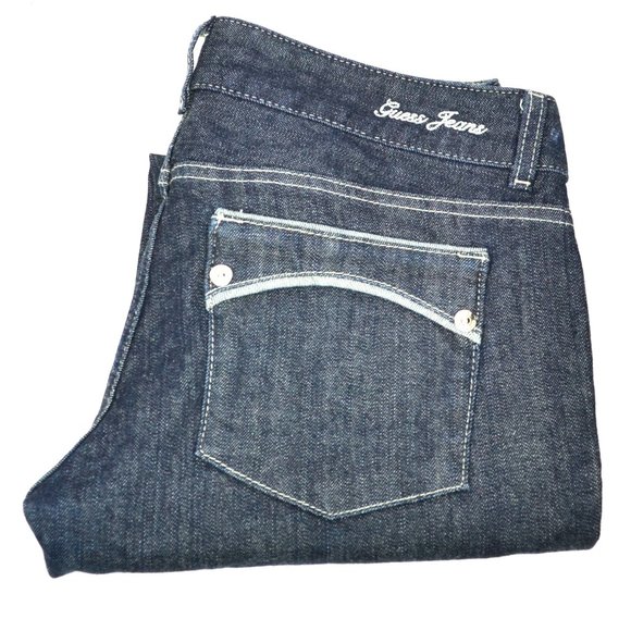 Guess Jeans Daredevil Skinny Leg Women's Size 30 Low Rise Blue Denim Jeans - Picture 1 of 4